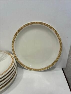 Set of 6 buffalo china dinner plates